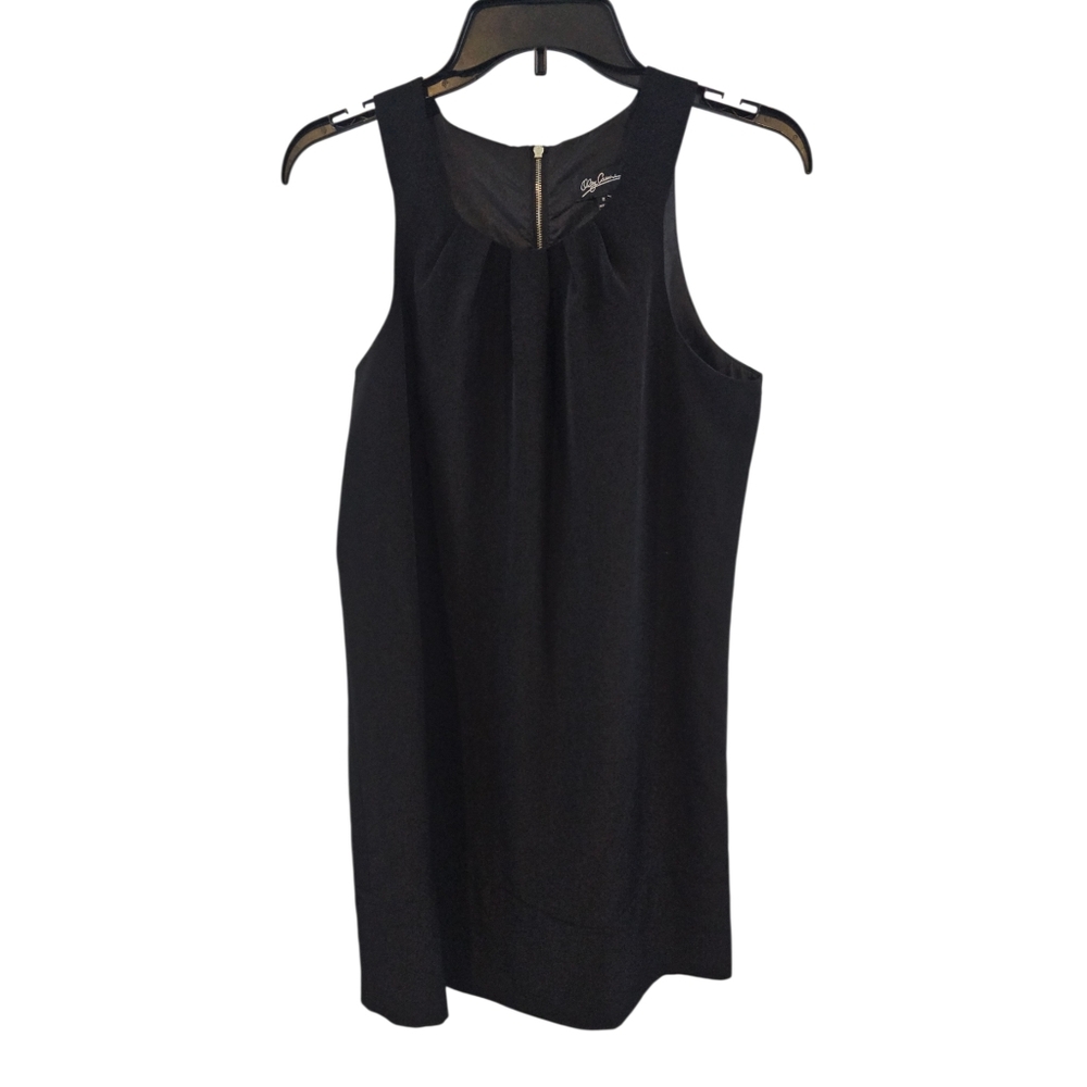 Oleg Cassini Size 2 Black Cocktail Shift Dress